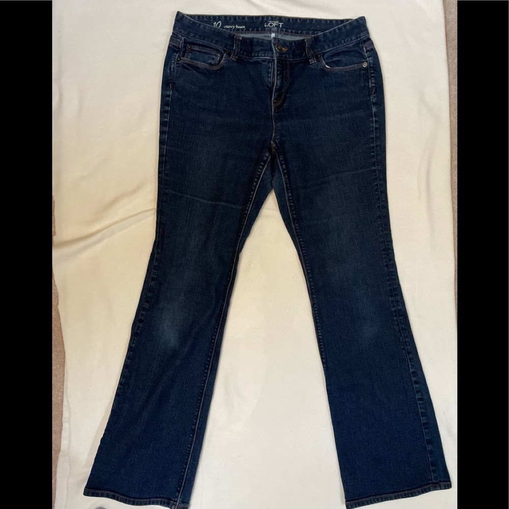Ann Taylor loft curvy boot cut jeans